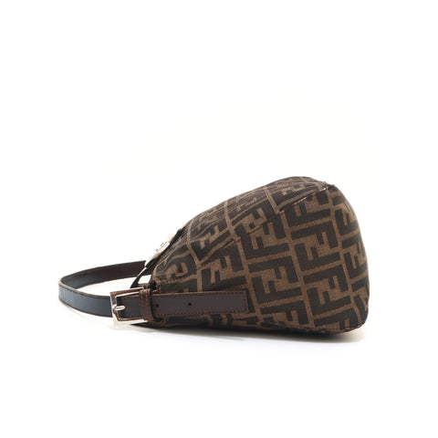 Fendi Fendi Zukka半肩袋棕色P14006