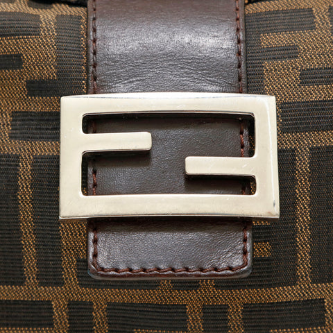 Fendi Fendi Zukka半肩袋棕色P14006