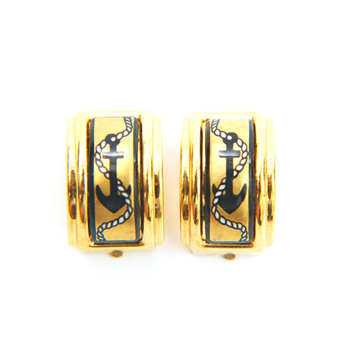 Hermes Hermes Emerille Oreille Gold X Black P14013