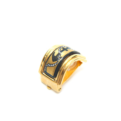 Hermes Hermes Emerille Oreille Gold X Black P14013