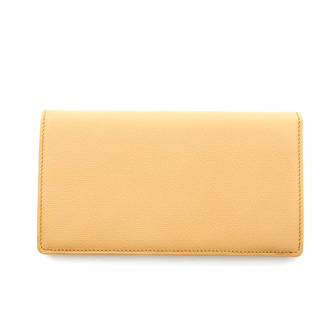 Chanel CHANEL Coco button Long Wallet Leather beige P14015 – NUIR VINTAGE