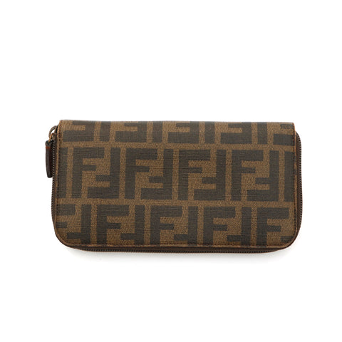 Fendi Zucca Match Portefeuille PVC Leather marron P14033
