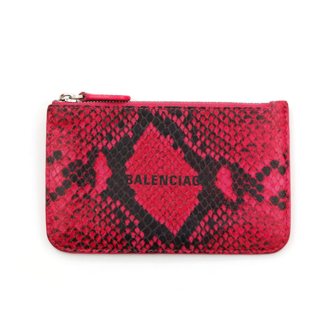 Balenciaga Logo 637130 COIN CASE CHARME ROSE P14038