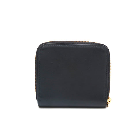 Miu Miu MIU MIU Logo Bi -fold Wallet Leather Black P14040