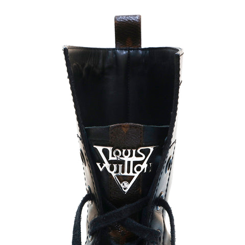 Louis Vuitton Louis Vuitton Monogram Metropolis Line Boots Leder Black P14048