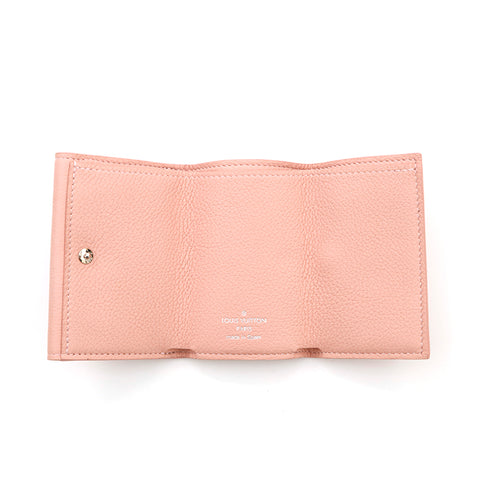 LOUIS VUITTON Tri-Fold Wallet Portofeuil Rock Mini Initials N.I M69813 Pink  Crystal Rose Ladies