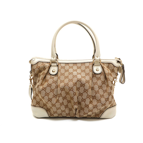 Gucci Gucci GG Canvas 2way手袋米色P14084