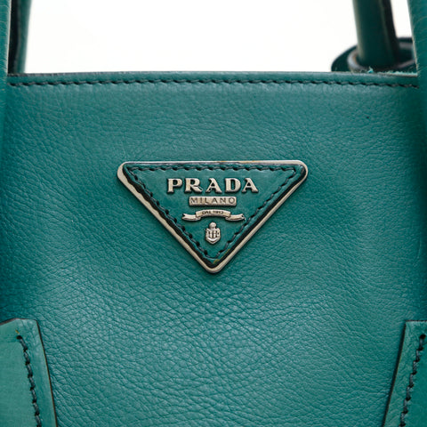 PRADA Re-Edition Mini 1995 Leather Top-Handle Bag in Felce N | Endource