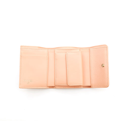 Chanel Chanel Cabia Skin Boy Channel Wallet Palk Pink P14114