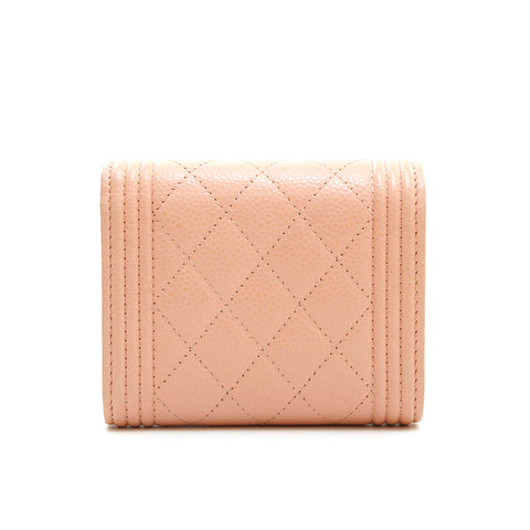 Chanel CHANEL Cabia Skin Boy Channel Wallet Palk Pink P14114 – NUIR VINTAGE