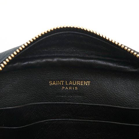 Saint Lantern Saint Laurent Paris YSL边缘皮革Blog Blogger肩带黑色P14115