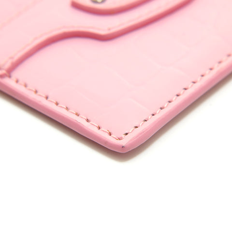 Balenciaga Balenciaga Leather Pass Case Card Card Pink P14117