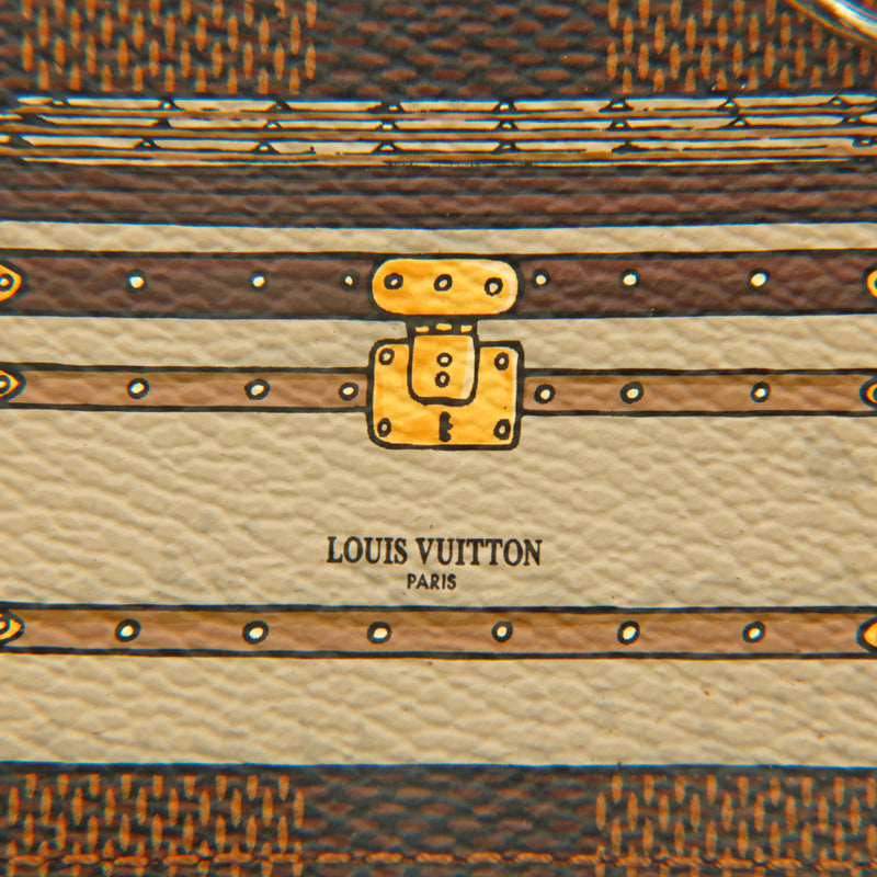 Louis Vuitton LOUIS VUITTON Dami Ebenkey Holder Trunk Charm Brown