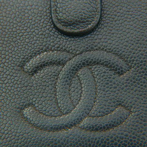 Chanel Chanel Cabaskin Coco Mark Long portefeuille noir P14137