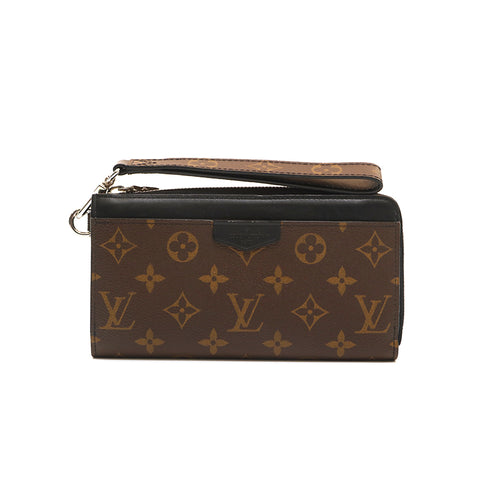 Louis Vuitton Louis Vuitton Monogramme Macathur Zippy Dragonne Long Wallet Brown P14138