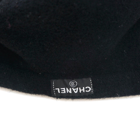 Chanel CHANEL Cocomark Wool Beret Black P14142 – NUIR VINTAGE