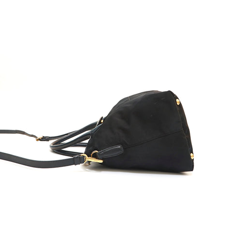 Prada PRADA Nylon Leather 2WAY Handbag Black P14144 – NUIR VINTAGE