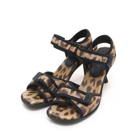 Christian Dior CHRISTIAN DIOR Leopard Active Heel Sandal Multicolor P14151