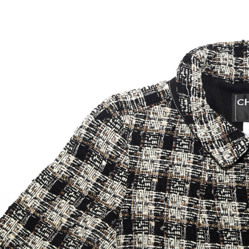 CHANELニットラメ ジャケット CHANELニットラメ ジャケット