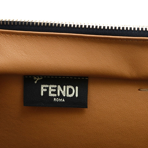 フェンディ FENDI トロワジュール ハンドバッグ ベージュxブラック P14168