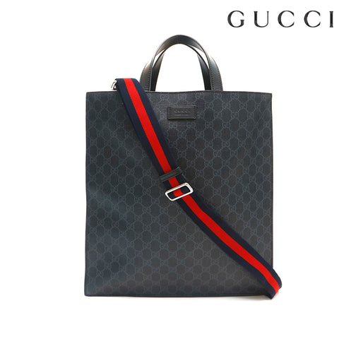 グッチ GUCCI GGスプリーム 2WAY ハンドバッグ ブラック P14179