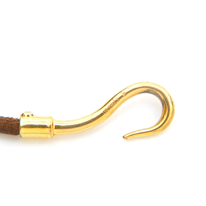 HERMES　エルメス　ジャンボ レザー ブレスレット チョーカー　ゴールド HERMES エルメス アクセサリー ジャンボ ブレスレット