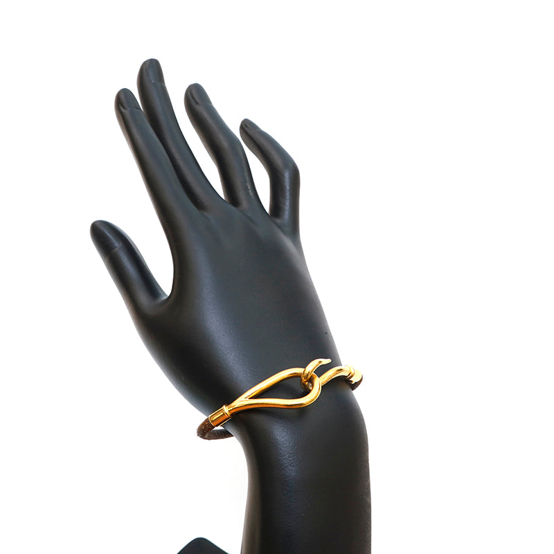 エルメス HERMES ジャンボ チョーカー ブレスレット ゴールド
