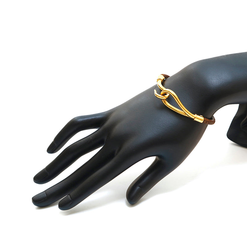名品 Hermes エルメス ジャンボチョーカーブレスレット ゴールド HERMES エルメス ジャンボチョーカー ブランドオフ GP（ゴールド