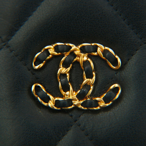 Chanel Chanel Matrasse Coco Mark Kette Schulter iPhone Hülle Schwarze P14202