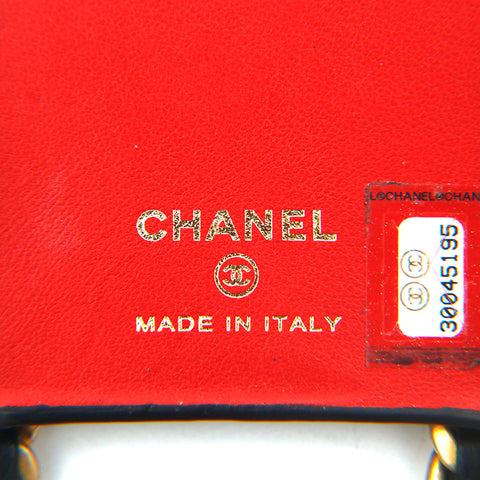 Chanel Chanel Matrasse Coco Mark Kette Schulter iPhone Hülle Schwarze P14202