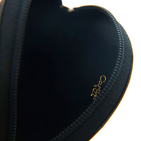 Cartier cartier poêle de queue pochette en cuir coiffe noire p14203