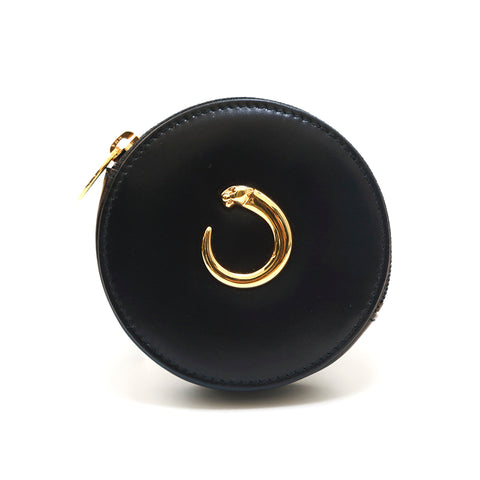 Cartier cartier poêle de queue pochette en cuir coiffe noire p14203