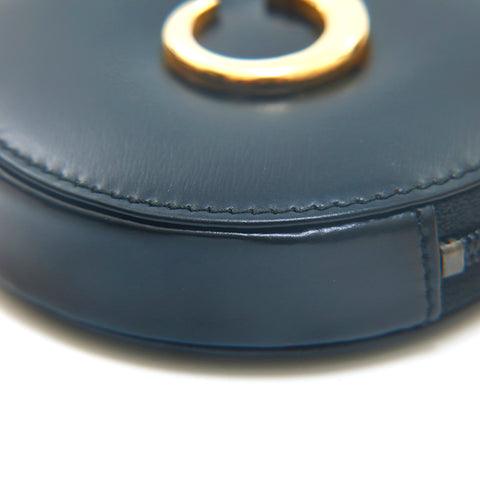 Cartier Cartier Pan Tail Leather Pouch Coin Case Black P14203