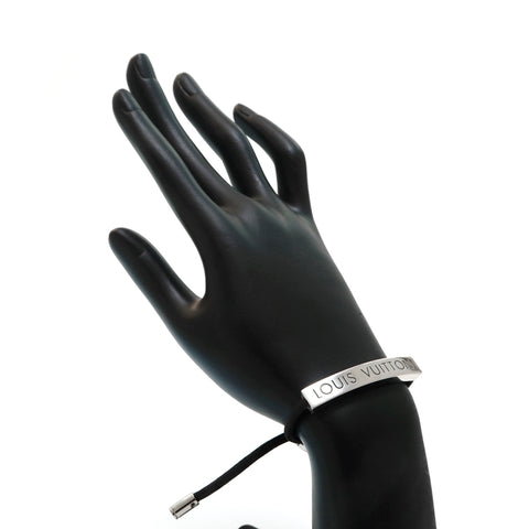 Louis Vuitton Bracelet Brasley Lv Space Men's Metal Black Silver Color  M67417