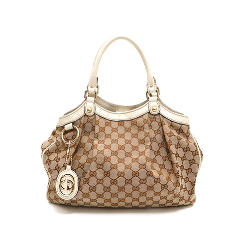 Gucci Beige Ebony GG Canvas Positano Tote Bag ○ Labellov ○ Buy and Sell  Authentic Luxury