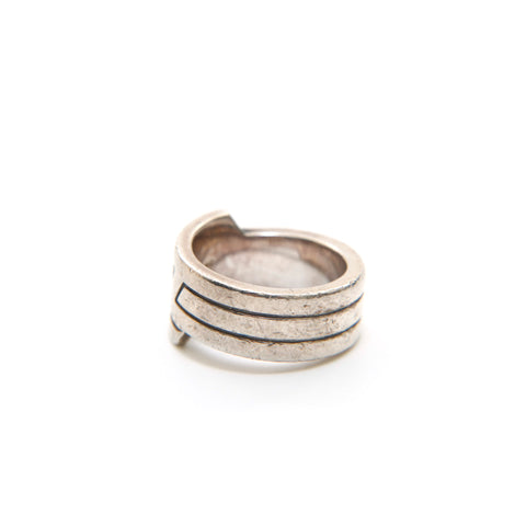 Hermes Hermes AG925 48 Ring / Ring D -Eingravierter Silber P14240