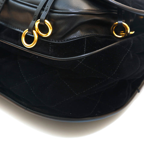 プラダ PRADA コルセール ショルダーバッグ ベロア レザー ブラック プラダ PRADA コルセール ショルダーバッグ ベロア レザー ブラック