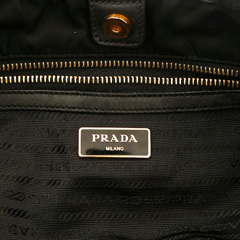 Prada Prada徽标2Way手肩袋黑色P14252