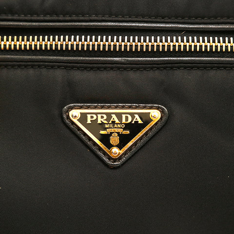 Prada Prada徽标2Way手肩袋黑色P14252