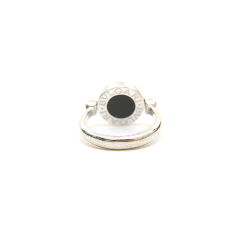 Bvlgari bvlgari onyx k18wg 5,8g 49 Größe Nr. 9 Ring / Ring Silber P14256