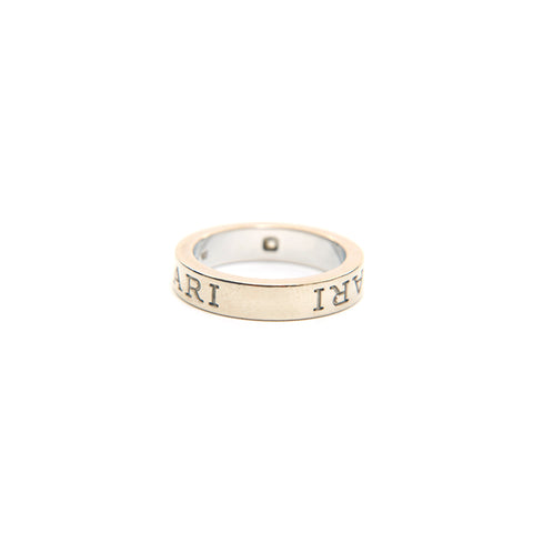 Bvlgari bvlgari ring diamant k18wg 6.45g 49 taille 9 anneau / anneau argent p14257