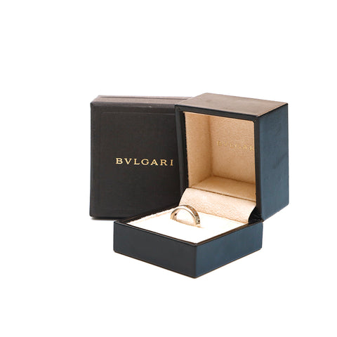 Bvlgari bvlgari ring diamant k18wg 6.45g 49 taille 9 anneau / anneau argent p14257