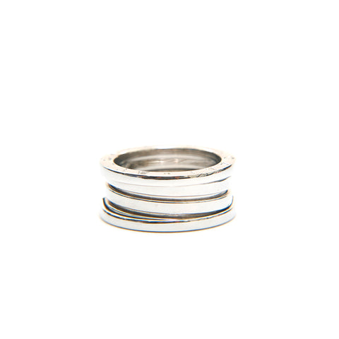 Bvlgari bvlgari beezero un k18wg 10.0g 52 taille 12 anneau / anneau argent p14258