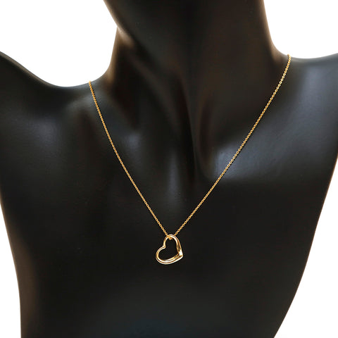 Tiffany Tiffany & Co. Open Heart K18yg 3,00g Collier Gold P14268