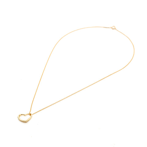 Tiffany Tiffany & Co. Open Heart K18yg 3,00g Collier Gold P14268