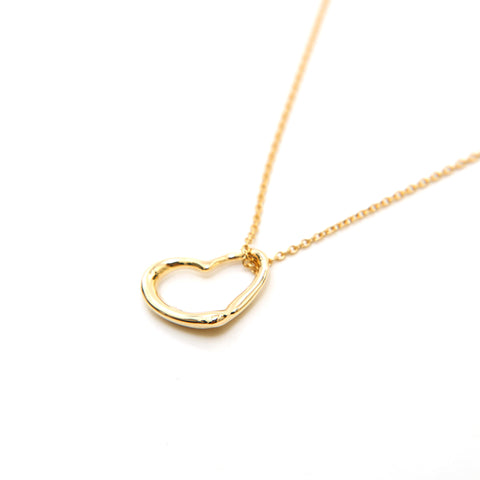 Tiffany Tiffany & Co. Open Heart K18yg 3,00g Collier Gold P14268