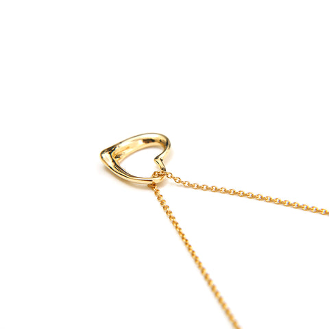 Tiffany Tiffany & Co. Open Heart K18yg 3,00g Collier Gold P14268