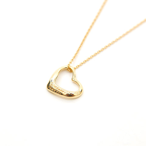 Tiffany Tiffany & Co. Open Heart K18yg 3,00g Collier Gold P14268