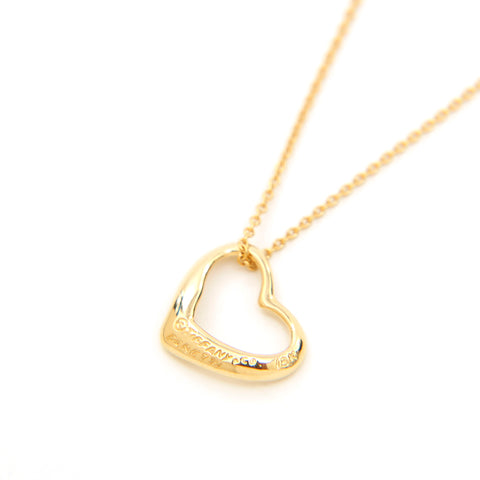 Tiffany Tiffany & Co. Open Heart K18yg 3,00g Collier Gold P14268