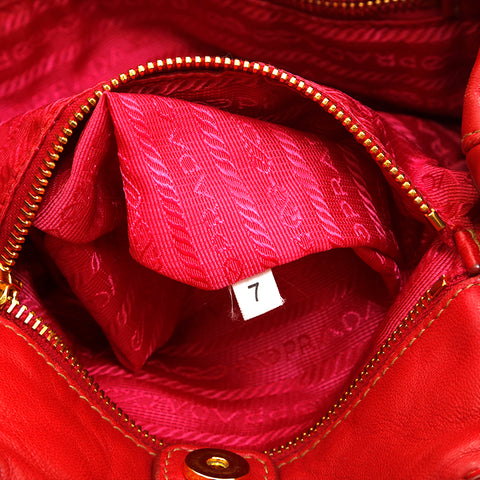 Prada, Bags, Prada Red Big Bag